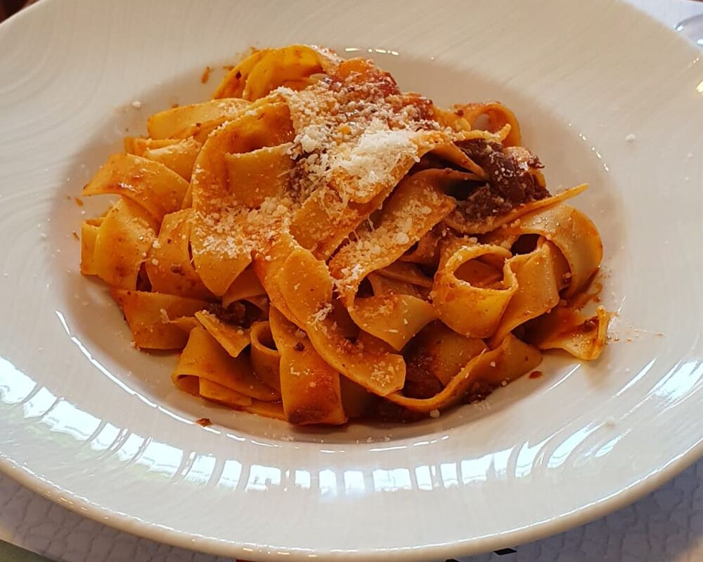 Tagliatelle con Ragú a la boloñesa
